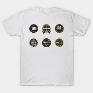 certified iso stamps 9001 14001 2200 T-Shirt